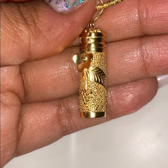 14k Gold Vermeil Urn Jewelry - Cremation Jewelry - Urn Necklace for Human Ashes - Picture 4 of 6
